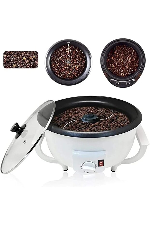 Dinks Coffee and Popcorn Maker - 800W Dual Function Appliance with Auto Shut-Off - 3