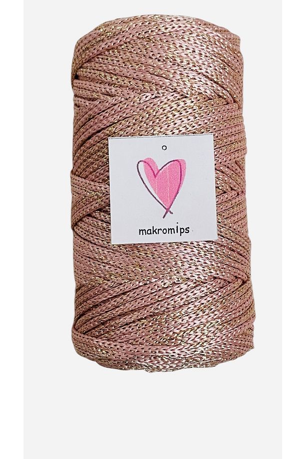 POLYESTER SİMLİ MAKROME İP 100 gr PARLAK PREMIUM 1. KALİTE SUPLA ÇANTA HOBİ EL ÖRGÜ İPİ İP - 3