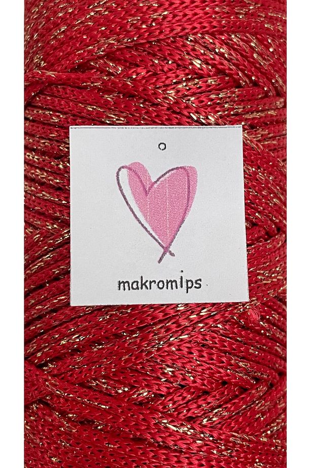 POLYESTER SİMLİ MAKROME İP 100 gr PARLAK PREMIUM 1. KALİTE SUPLA ÇANTA HOBİ EL ÖRGÜ İPİ İP - 4