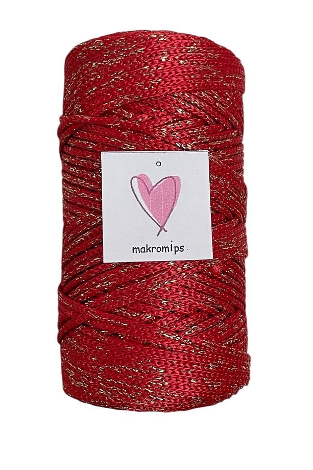 POLYESTER SİMLİ MAKROME İP 100 gr PARLAK PREMIUM 1. KALİTE SUPLA ÇANTA HOBİ EL ÖRGÜ İPİ İP - 3