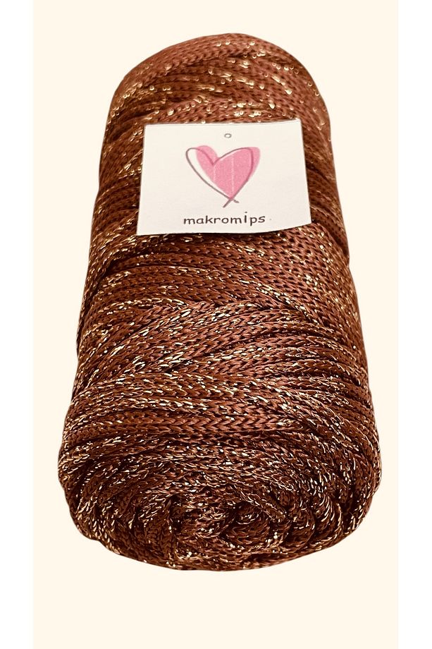 POLYESTER SİMLİ MAKROME İP 100 gr PARLAK PREMIUM 1. KALİTE SUPLA ÇANTA HOBİ EL ÖRGÜ İPİ İP - 1