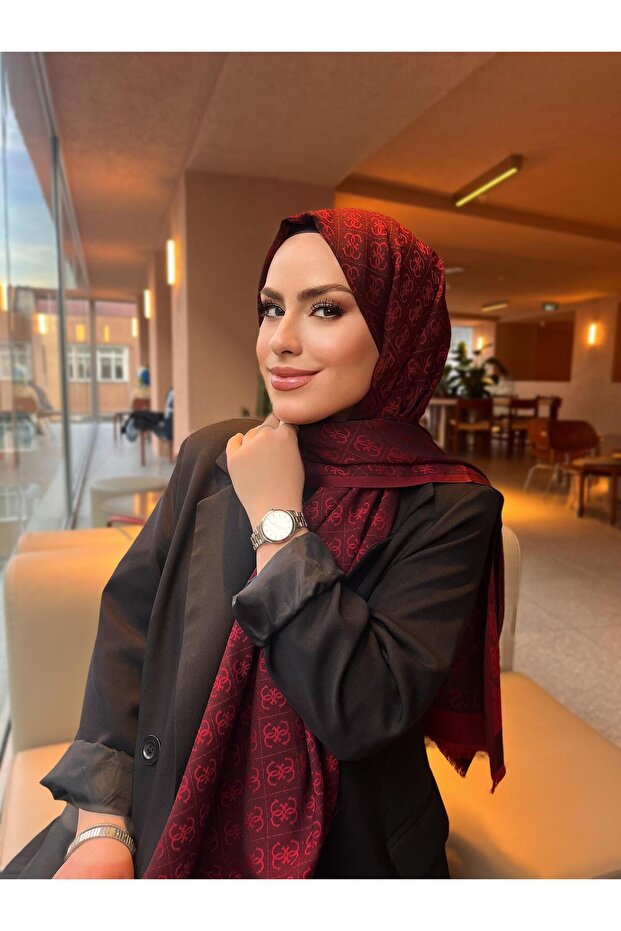 ÇİFT TARAFLI D DESEN İPEK KAŞMİR ŞAL - 3