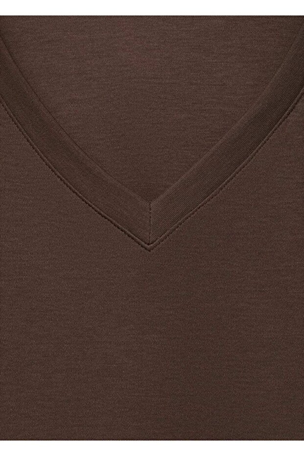 Pamuklu düz tasarım gecelik - 6