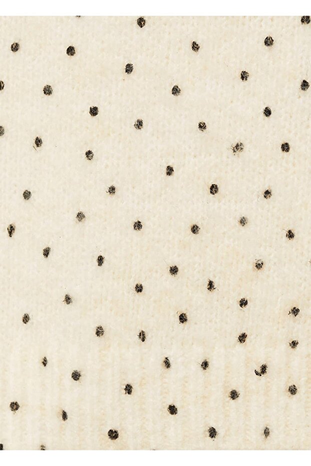 Polka Dot Knit Sweater - 7