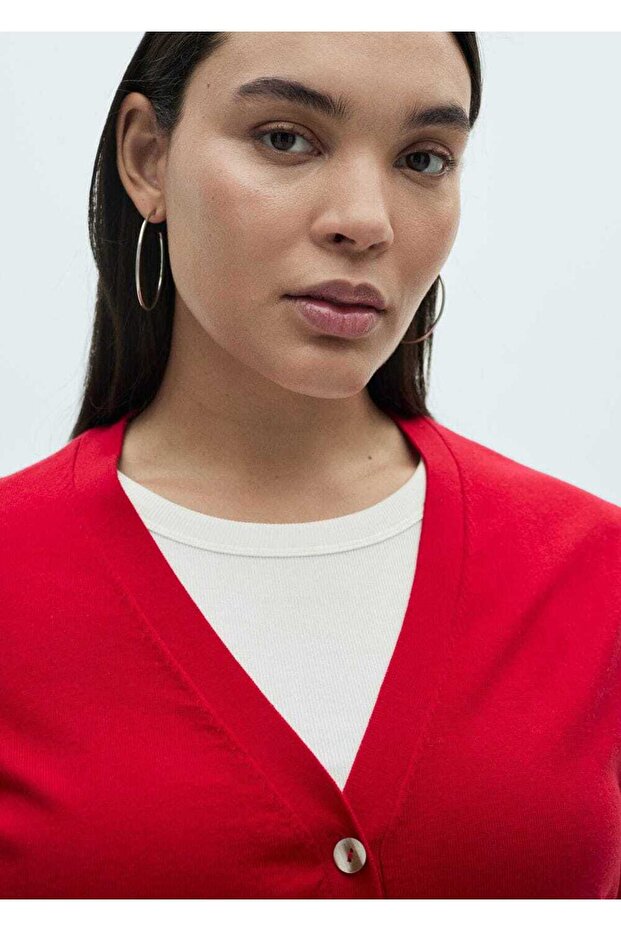 Dut ipeği karışımı ribana hırka - 5