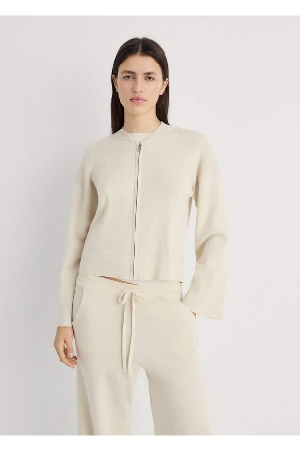 Ribana Knitwear Zippered Jacket
