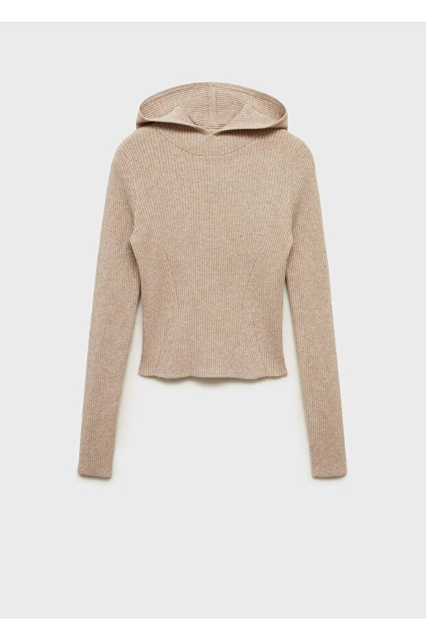 Ribana kapüşonlu kazak - 3