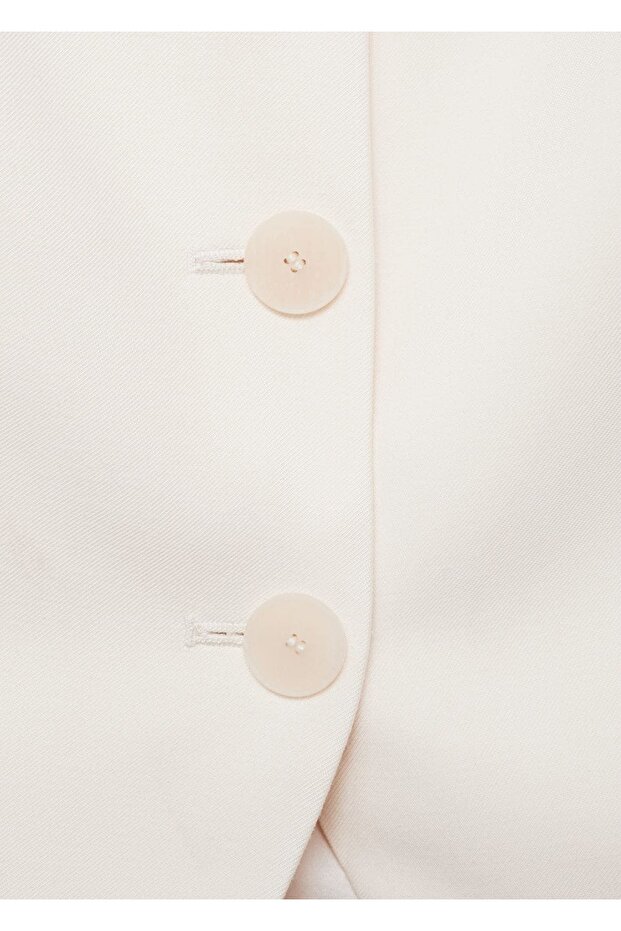 Arkası açık kumaş yelek - 5