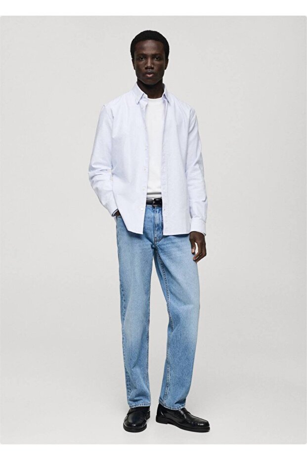 Kodak çizgili %100 pamuklu gömlek - 2