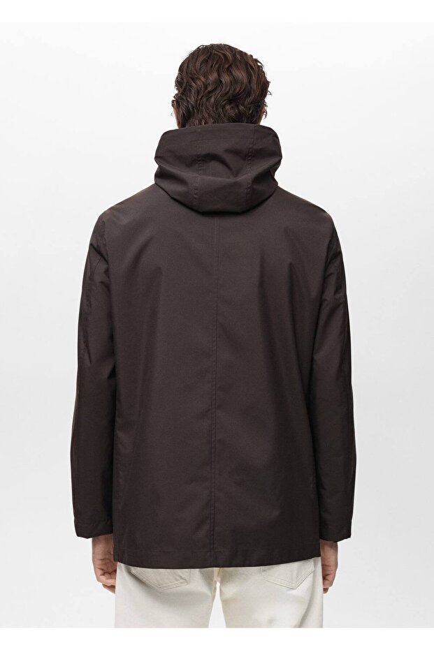 Su geçirmez kapüşonlu parka - 4