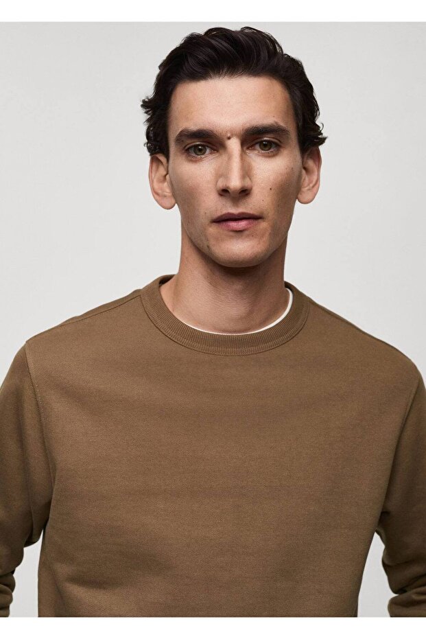 Regular kesim pamuklu sweatshirt - 7