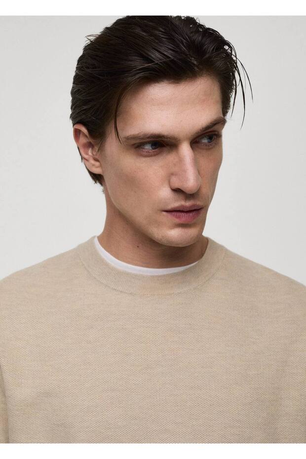 Pamuklu ince triko kazak - 8