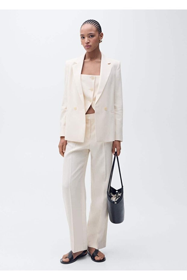 Düz Kesim Blazer Ceket - 2