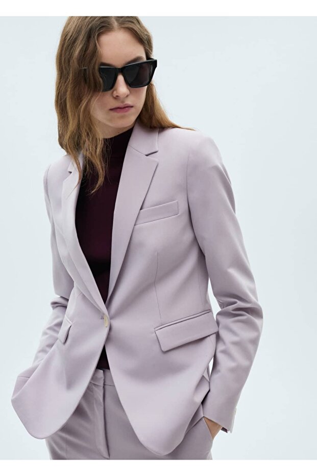 Bedene Oturan Blazer Ceket - 1