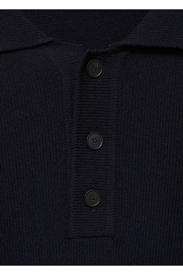 Pamuklu triko polo gömlek - 5