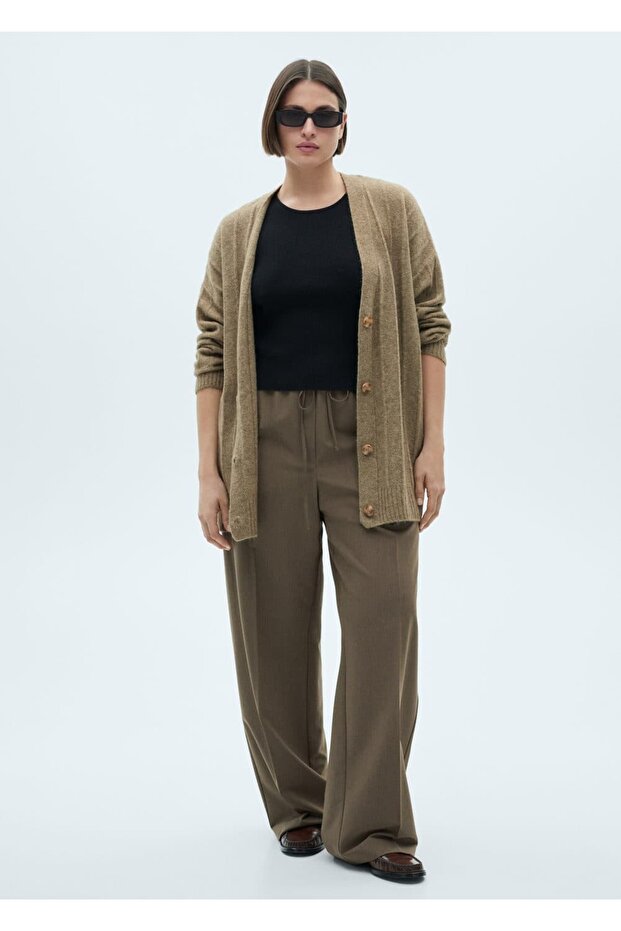 Düğmeli uzun hırka - 6