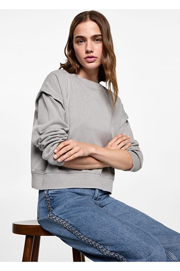 Side Knitted Patterned Jeans - 7