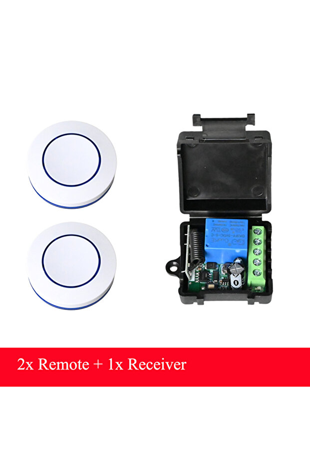 2xRC and 1x receiver CENFAYA DC 6V 9V 12V 24V Wireless RF Relay Module Remote Control Switch 433Mhz