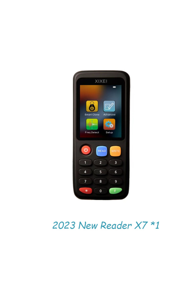 حزمة 2 قارئ بطاقات ذكية X7، ناسخة مفاتيح RFID، ناسخة رمز الهوية IC، ناسخة شارة 125 كيلو هرتز