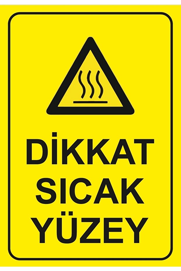 ملصق انتباه سطح ساخن 20×28 سم