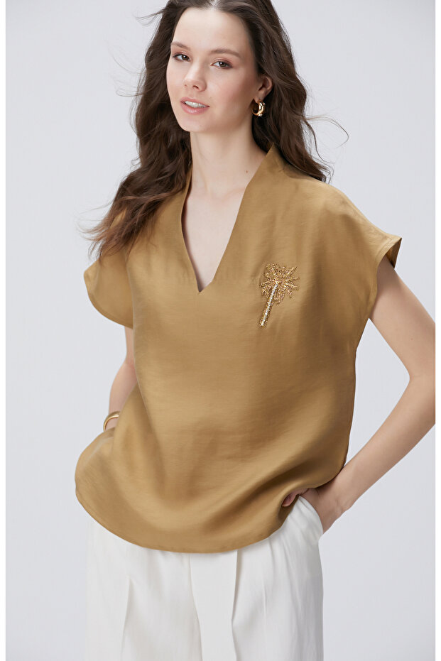 Limited Yağ Yeşili Bluz - 1