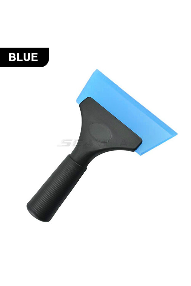 Blue SEAMETAL Non-Scratch Soft Silicone Handy Squeegee Car Water Window Wiper Snow Clean Scraping To