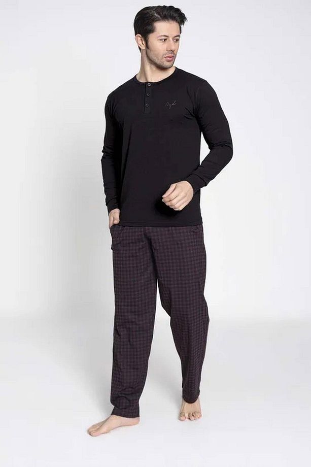 Erkek Modal Uzun Kollu Pijama Takımı 3426 - 1 Adet - 2