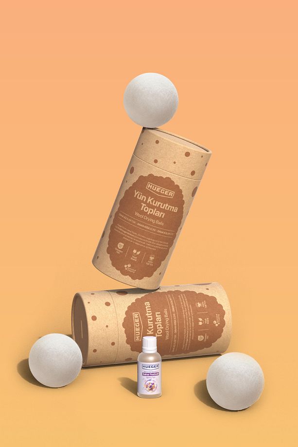 %100 Doğal Merinos Yün Kurutma Topu 3 Adet ve 30 ML Bahar Festivali Yün Kurutma Topu Kokusu - 8