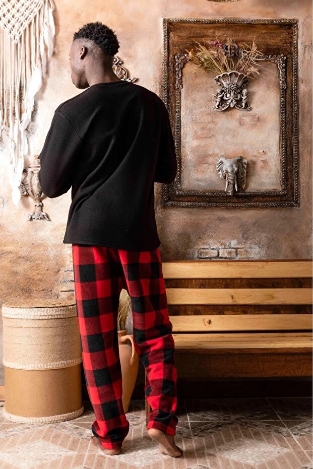 Erkek Kışlık Polar Pijama Takımı A100/11 - 1 Adet - 3