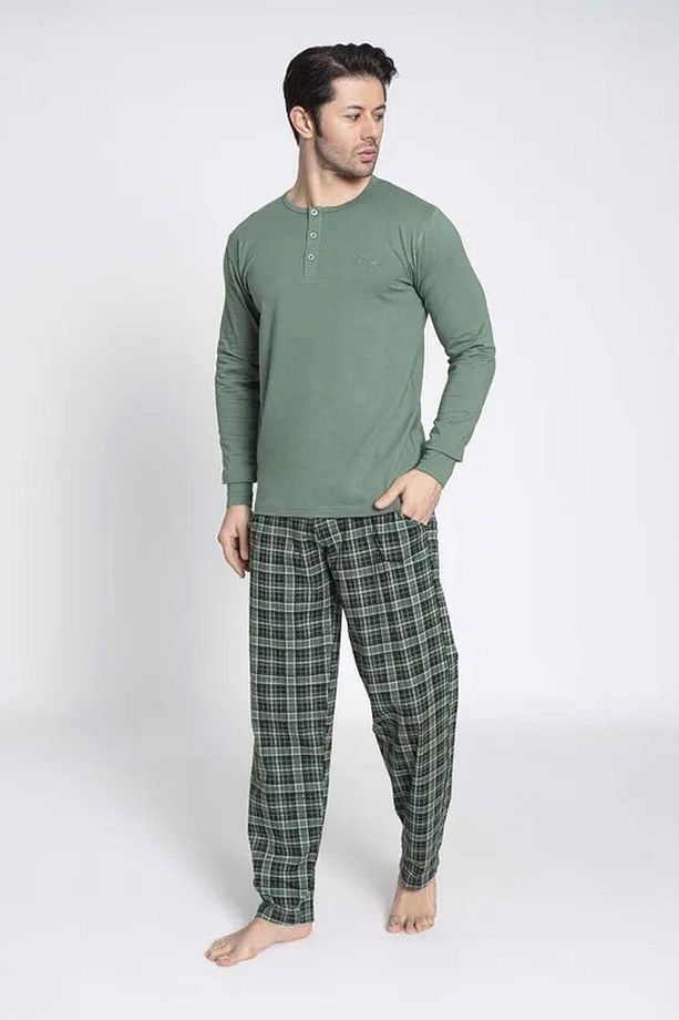 Erkek Modal Uzun Kollu Pijama Takımı 3425 - 1 Adet - 2