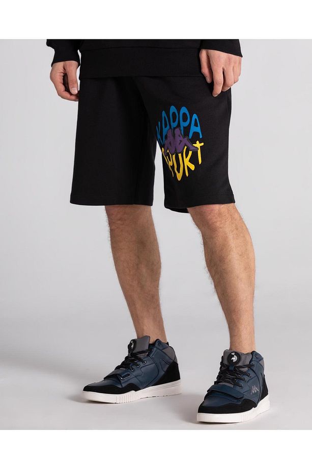 Logo Cairon Erkek Siyah Regular Fit Şort - 3