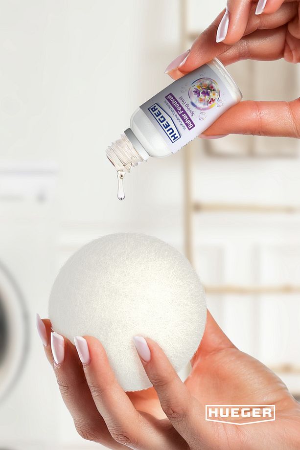 %100 Doğal Merinos Yün Kurutma Topu 3 Adet ve 30 ML Bahar Festivali Yün Kurutma Topu Kokusu - 2