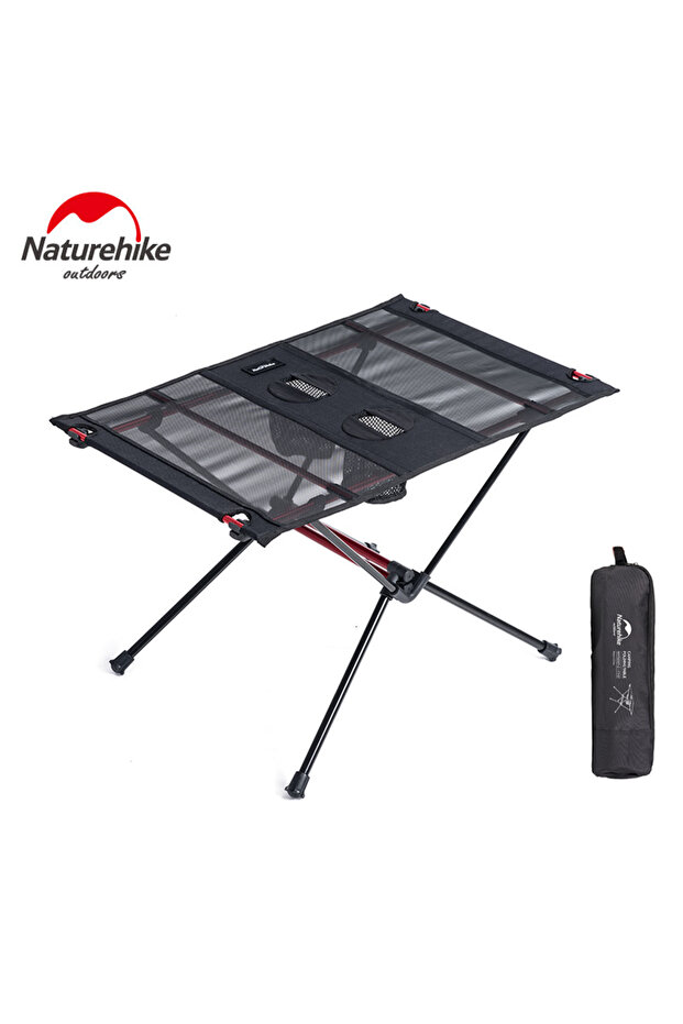 Black Camping Table Folding Table Lightweight Portable Tourist Table Outdoor F