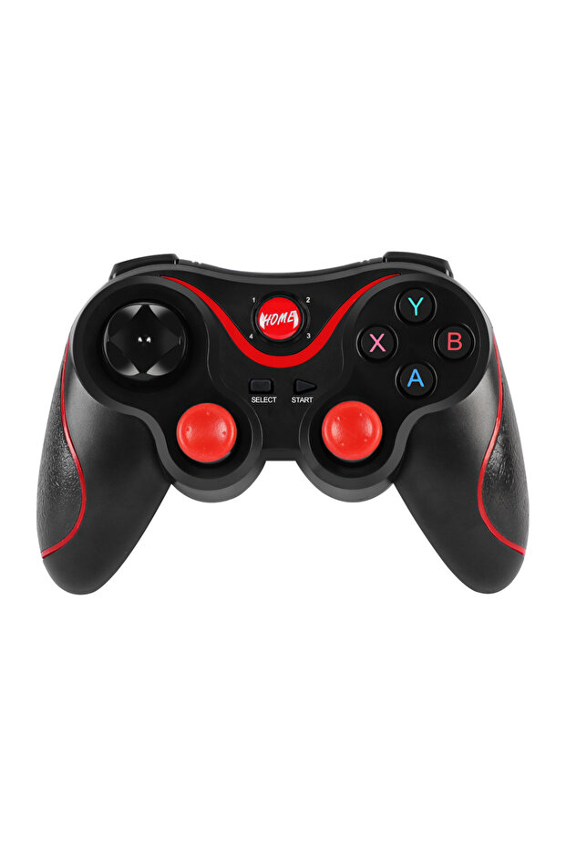 وحدة تحكم ألعاب GAMINJA لاسلكية تعمل بالبلوتوث باللون الأسود لأجهزة الكمبيوتر الشخصية وعصا التحكم في الألعاب للهواتف المحمولة التي تعمل بنظام Android