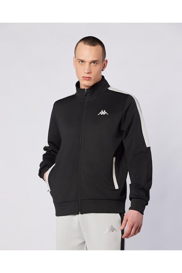 Moste Full Zip Erkek Siyah Regular Fit Fermuarlı Eşofman Üstü - 1
