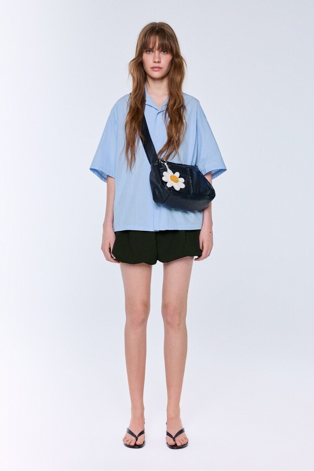 STWD çizgili kısa kollu gömlek - 7