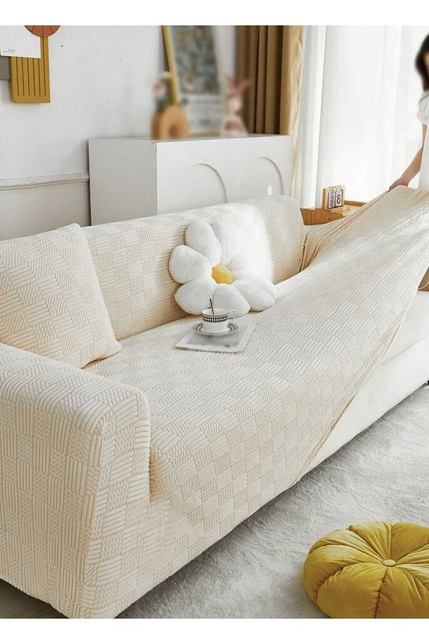 Jakarli Koltuk Örtüsü 3.3.1.1 Koltuk Kılıfı Takımı Sofa Cover Ev Tekstili - 4