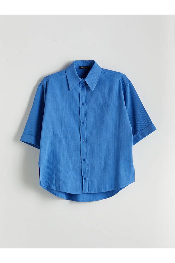 LCW Comfort Oversize Dokulu Kadın Gömlek - 1