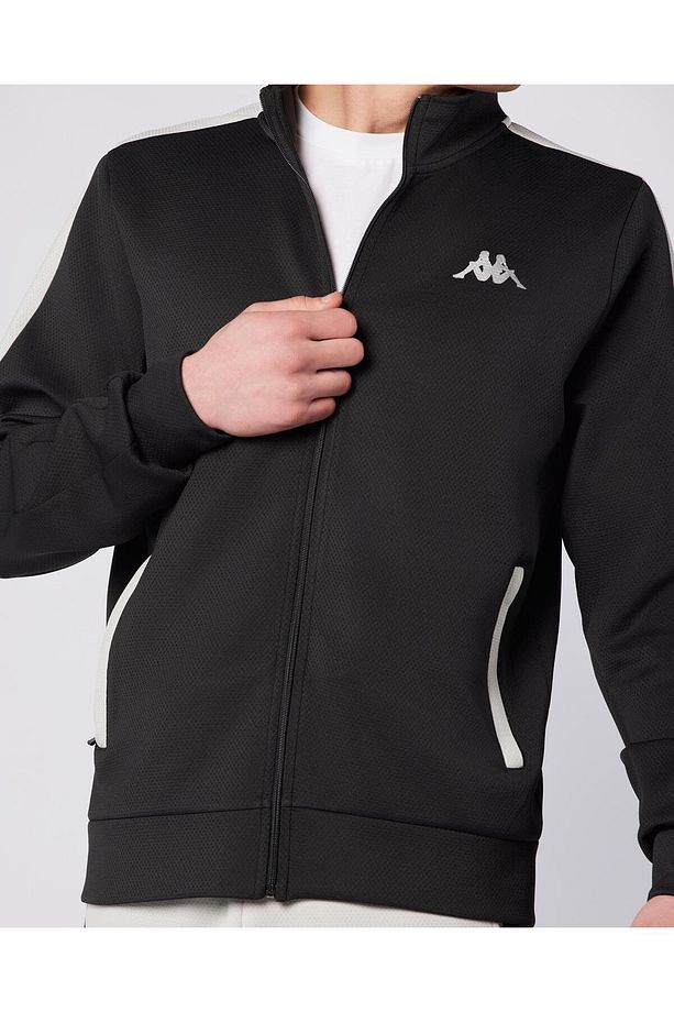 Moste Full Zip Erkek Siyah Regular Fit Fermuarlı Eşofman Üstü - 4