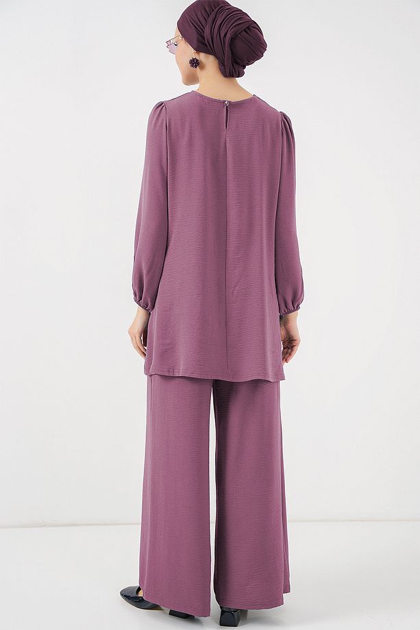 Ayrobin Tunik Pantolon Alt Üst Takım 6712 - Koyu Lila - 4