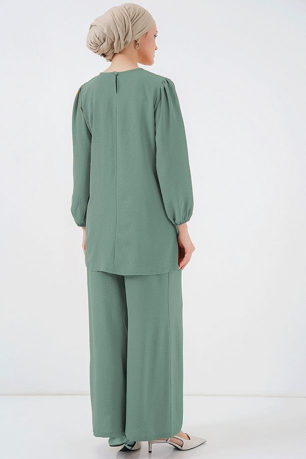 Ayrobin Tunik Pantolon Alt Üst Takım 6712 - Çağla Yeşili - 4