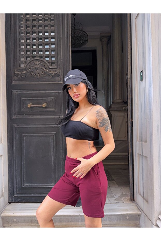 Bel Lastikli Rahat Şort - 1