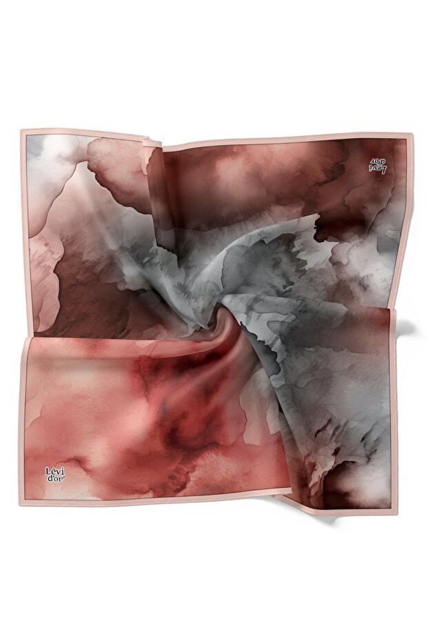 وشاح قطني خفيف بنمط سحابة - 1