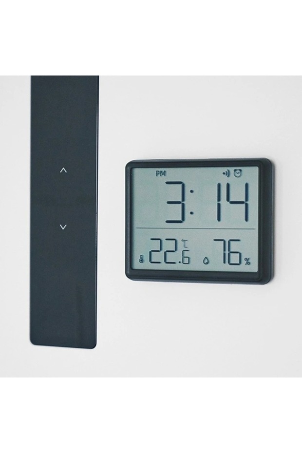 Magnet Digital Mini Clock Lcd Display with Temperature and Humidity Display with Alarm - 2