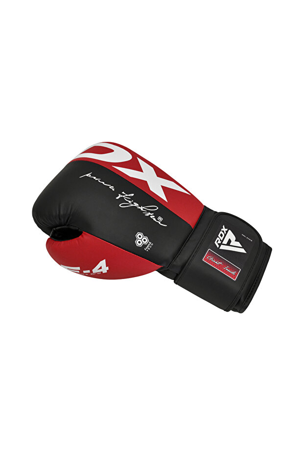 Boxing F4 Sparring Erkek Kırmızı-siyah Boks Eldiveni - 4