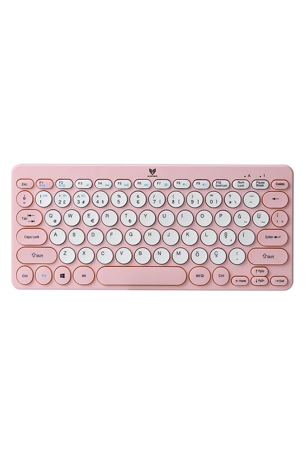 Bt-k95 Bluetooth V5.0 Wireless Kablosuz Klavye Pembe Android, Ios, Mac, Windows, Tv Uyumlu - 1