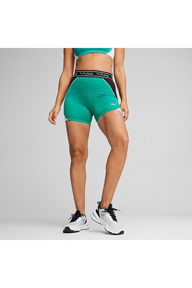 Womens Train Strong 5" Shorts - Green