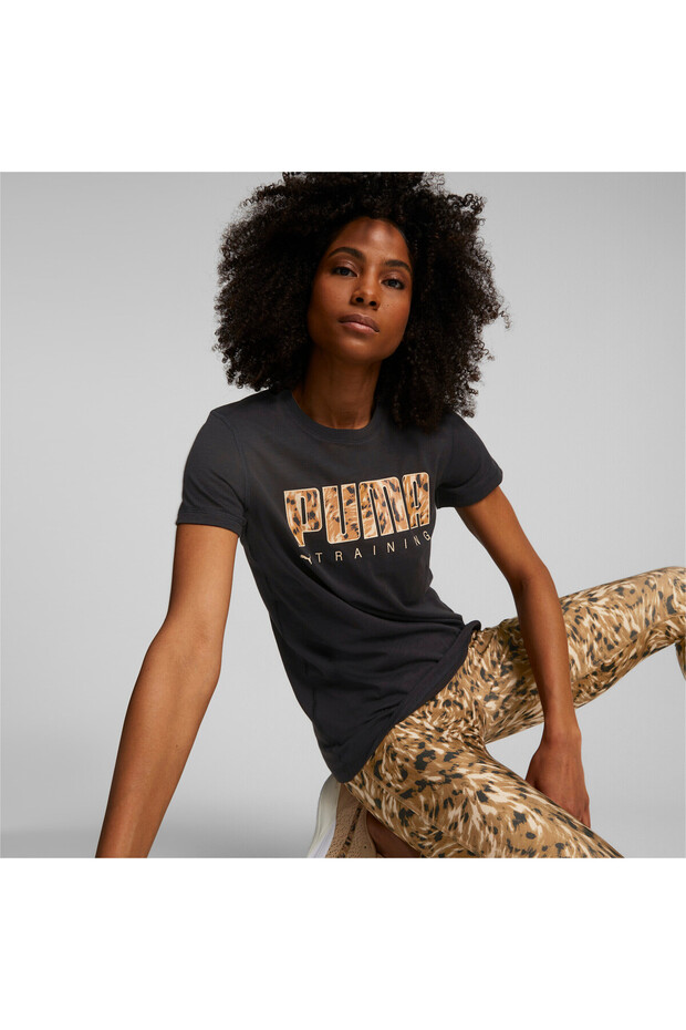 Womens Performance Logo Training T-shirt - Black