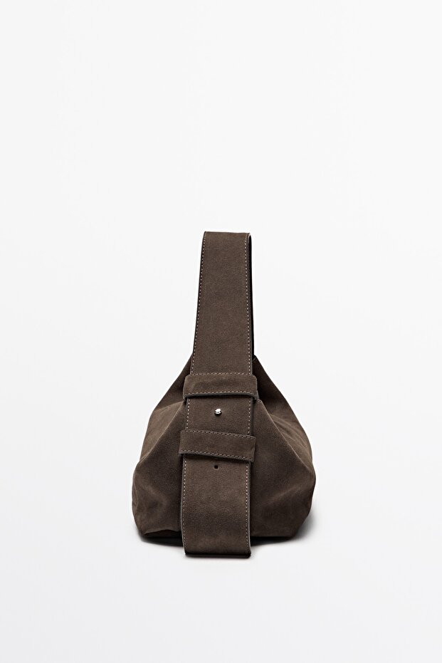 Süet omuz çantası - 8