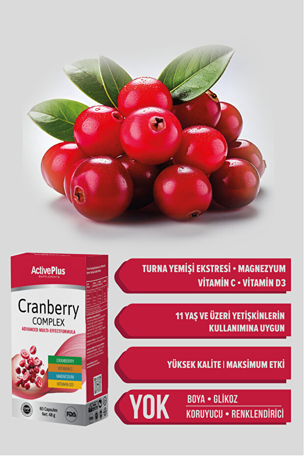 Cranberry - C Vitamini Complex 60 Kapsül - 2